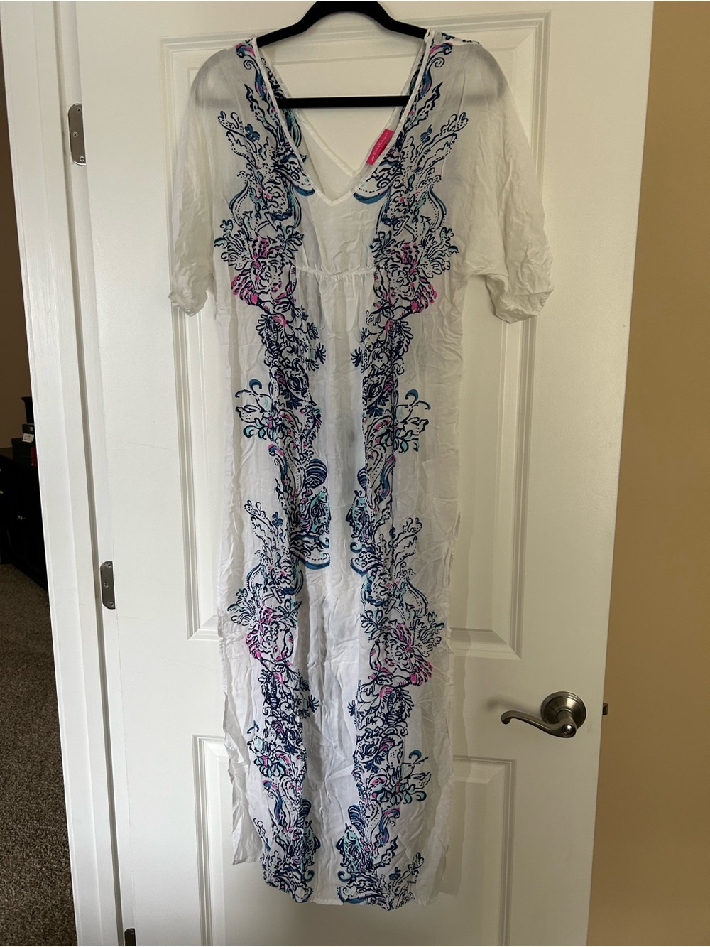 Lilly Pulitzer White Caftan Maxi Dress